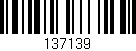 Código de barras (EAN, GTIN, SKU, ISBN): '137139'