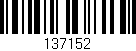 Código de barras (EAN, GTIN, SKU, ISBN): '137152'