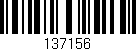 Código de barras (EAN, GTIN, SKU, ISBN): '137156'