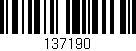 Código de barras (EAN, GTIN, SKU, ISBN): '137190'