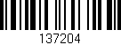 Código de barras (EAN, GTIN, SKU, ISBN): '137204'