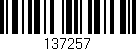 Código de barras (EAN, GTIN, SKU, ISBN): '137257'