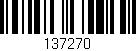 Código de barras (EAN, GTIN, SKU, ISBN): '137270'