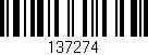 Código de barras (EAN, GTIN, SKU, ISBN): '137274'
