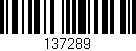 Código de barras (EAN, GTIN, SKU, ISBN): '137289'