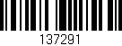 Código de barras (EAN, GTIN, SKU, ISBN): '137291'