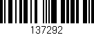 Código de barras (EAN, GTIN, SKU, ISBN): '137292'