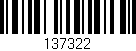 Código de barras (EAN, GTIN, SKU, ISBN): '137322'