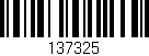 Código de barras (EAN, GTIN, SKU, ISBN): '137325'