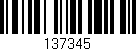 Código de barras (EAN, GTIN, SKU, ISBN): '137345'