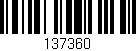 Código de barras (EAN, GTIN, SKU, ISBN): '137360'