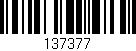 Código de barras (EAN, GTIN, SKU, ISBN): '137377'