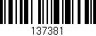 Código de barras (EAN, GTIN, SKU, ISBN): '137381'