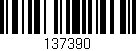 Código de barras (EAN, GTIN, SKU, ISBN): '137390'