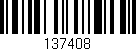 Código de barras (EAN, GTIN, SKU, ISBN): '137408'