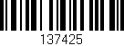 Código de barras (EAN, GTIN, SKU, ISBN): '137425'