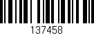 Código de barras (EAN, GTIN, SKU, ISBN): '137458'