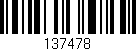 Código de barras (EAN, GTIN, SKU, ISBN): '137478'