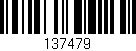 Código de barras (EAN, GTIN, SKU, ISBN): '137479'
