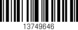 Código de barras (EAN, GTIN, SKU, ISBN): '13749646'