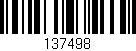 Código de barras (EAN, GTIN, SKU, ISBN): '137498'