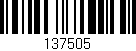 Código de barras (EAN, GTIN, SKU, ISBN): '137505'