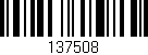 Código de barras (EAN, GTIN, SKU, ISBN): '137508'