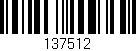 Código de barras (EAN, GTIN, SKU, ISBN): '137512'