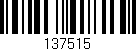 Código de barras (EAN, GTIN, SKU, ISBN): '137515'