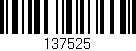 Código de barras (EAN, GTIN, SKU, ISBN): '137525'