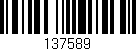 Código de barras (EAN, GTIN, SKU, ISBN): '137589'