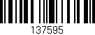 Código de barras (EAN, GTIN, SKU, ISBN): '137595'