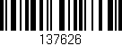 Código de barras (EAN, GTIN, SKU, ISBN): '137626'