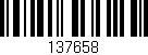 Código de barras (EAN, GTIN, SKU, ISBN): '137658'
