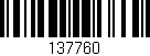 Código de barras (EAN, GTIN, SKU, ISBN): '137760'