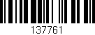 Código de barras (EAN, GTIN, SKU, ISBN): '137761'