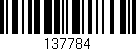 Código de barras (EAN, GTIN, SKU, ISBN): '137784'