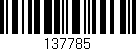 Código de barras (EAN, GTIN, SKU, ISBN): '137785'