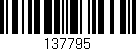 Código de barras (EAN, GTIN, SKU, ISBN): '137795'