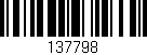 Código de barras (EAN, GTIN, SKU, ISBN): '137798'