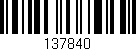 Código de barras (EAN, GTIN, SKU, ISBN): '137840'