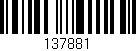 Código de barras (EAN, GTIN, SKU, ISBN): '137881'