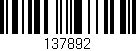 Código de barras (EAN, GTIN, SKU, ISBN): '137892'