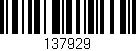 Código de barras (EAN, GTIN, SKU, ISBN): '137929'