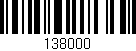 Código de barras (EAN, GTIN, SKU, ISBN): '138000'