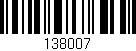 Código de barras (EAN, GTIN, SKU, ISBN): '138007'