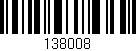 Código de barras (EAN, GTIN, SKU, ISBN): '138008'
