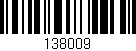 Código de barras (EAN, GTIN, SKU, ISBN): '138009'