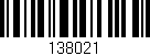 Código de barras (EAN, GTIN, SKU, ISBN): '138021'