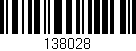 Código de barras (EAN, GTIN, SKU, ISBN): '138028'